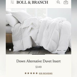 New in Package Boll & Branch duvet insert